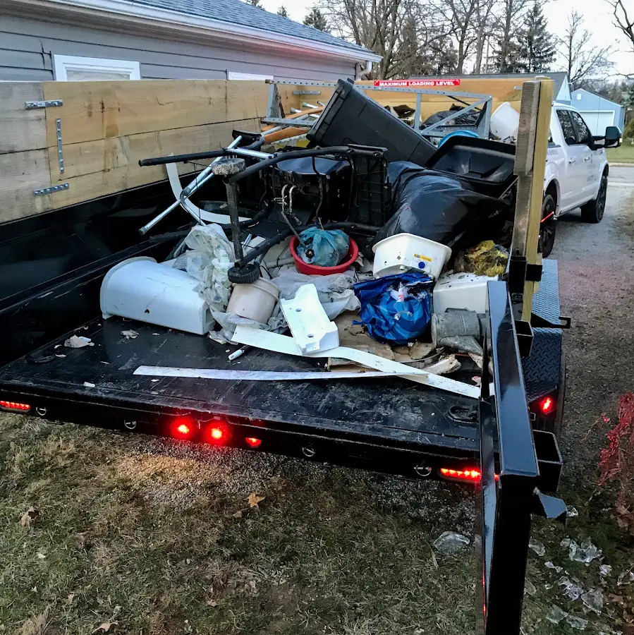 Roll-off dumpster delivered to a residential driveway in Aumsville