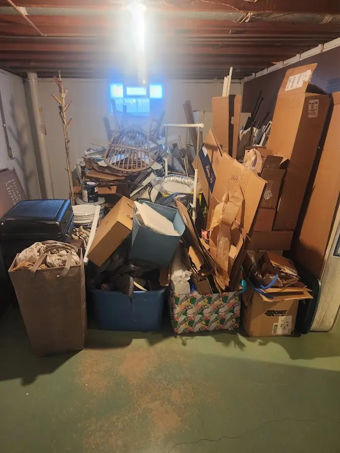 Roll-off dumpster container at job site for 4 Yard Dumpster Rental in Aumsville